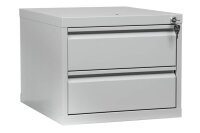Gürkan Schrank-Aufsatz lichtgrau 2 Schubladen 46,0 x...