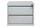 Gürkan Schrank-Aufsatz lichtgrau 2 Schubladen 46,0 x 55,0 x 38,0 cm, 1 St.