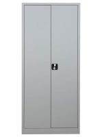 Gürkan Stahlschränke 109079 lichtgrau 4 Fachböden 92,0/80,0 x 42,0/38,0 x 195,0/180,0 cm, aufgebaut, 2 St.