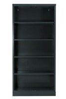 Gürkan Aktenregal schwarz 92,0 x 42,0 x 195,0 cm, 1 St.