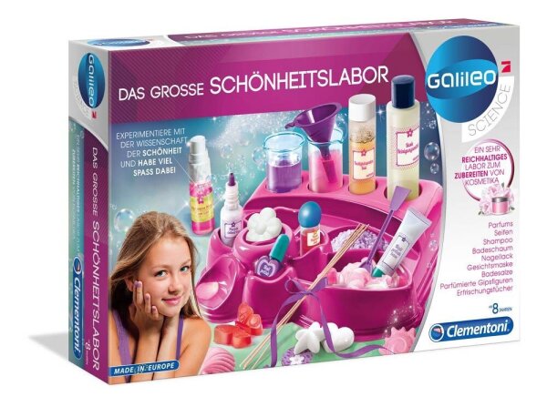 Clementoni Experimentierkasten Das große Schönheitslabor mehrfarbig