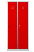 Gürkan Spind lichtgrau, feuerrot 104050, 2...