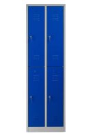 Gürkan Spind lichtgrau, enzianblau 105928, 4...