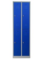 Gürkan Spind lichtgrau, enzianblau 105932, 4...