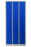 Gürkan Spind lichtgrau, enzianblau 106120, 6...