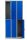 Gürkan Spind lichtgrau, enzianblau 106120, 6 Schließfächer 90,0 x 50,0 x 195,0 cm