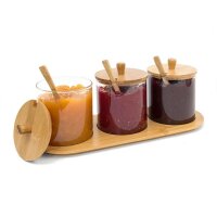 relaxdays Vorratsdosen-Set JIAO transparent, 1 Set