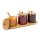 relaxdays Vorratsdosen-Set JIAO transparent, 1 Set