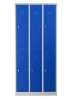 Gürkan Spind lichtgrau, enzianblau 106124, 6...