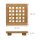 relaxdays Untersetzer braun 20,0 x 20,0 cm 2-tlg.  ( 10020237_0 )