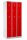 Gürkan Spind lichtgrau, feuerrot 106126, 6 Schließfächer 90,0 x 50,0 x 195,0 cm