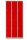 Gürkan Spind lichtgrau, feuerrot 106126, 6 Schließfächer 90,0 x 50,0 x 195,0 cm