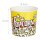 relaxdays Popcorneimer gelb 2,8 l, 6 St.