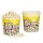 relaxdays Popcorneimer gelb 2,8 l, 6 St.