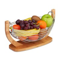 relaxdays Obstkorb braun 38,0 x 23,0 cm, 1 St.