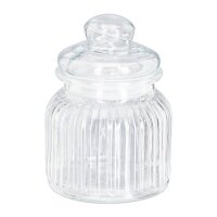 relaxdays Vorratsdosen 15,5 cm hoch transparent 0,7 l, 6 St.