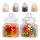 relaxdays Vorratsdosen 15,5 cm hoch transparent 0,7 l, 6 St.