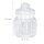 relaxdays Vorratsdosen 15,5 cm hoch transparent 0,7 l, 6 St.