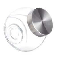 relaxdays Vorratsdosen 15,5 cm hoch transparent 1,5 l, 4 St.