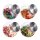 relaxdays Vorratsdosen 15,5 cm hoch transparent 1,5 l, 4 St.