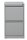Gürkan Hängeregistraturschrank lichtgrau 2 Schubladen 40,0 x 62,0 x 70,0 cm, 1 St.