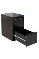 Gürkan Hängeregistraturschrank schwarz 2 Schubladen 40,0 x 62,0 x 70,0 cm, 1 St.