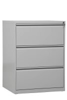 Gürkan Hängeregistraturschrank lichtgrau 3 Schubladen 76,0 x 62,0 x 101,0 cm, 1 St.