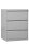 Gürkan Hängeregistraturschrank lichtgrau 3 Schubladen 76,0 x 62,0 x 101,0 cm, 1 St.