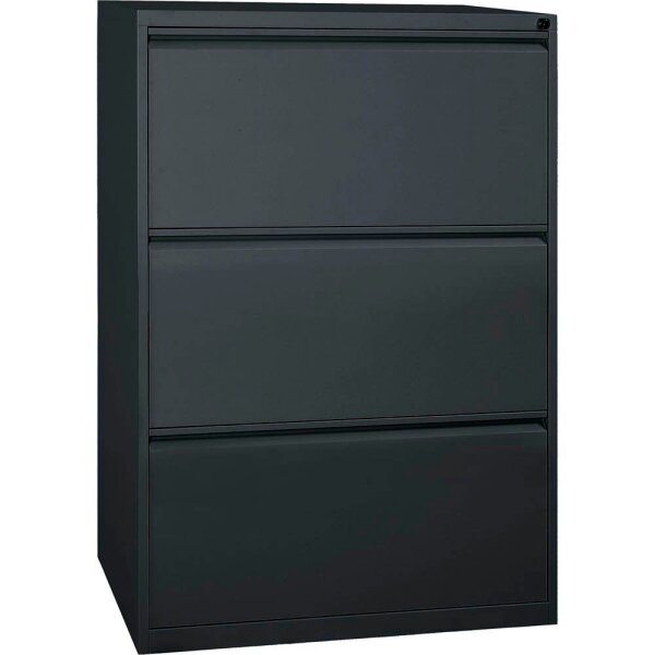 Gürkan Hängeregistraturschrank schwarz 3 Schubladen 76,0 x 62,0 x 101,0 cm, 1 St.