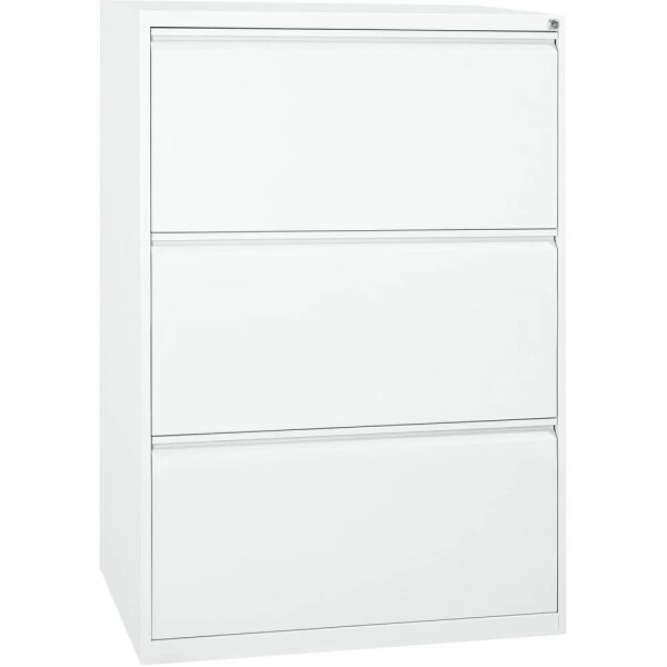 Gürkan Hängeregistraturschrank verkehrsweiß 3 Schubladen 76,0 x 62,0 x 101,0 cm, 1 St.