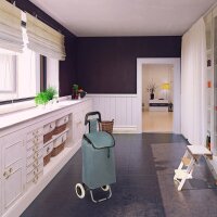 relaxdays Einkaufstrolley Kunstfaser grau 42,0 x 28,0 x...