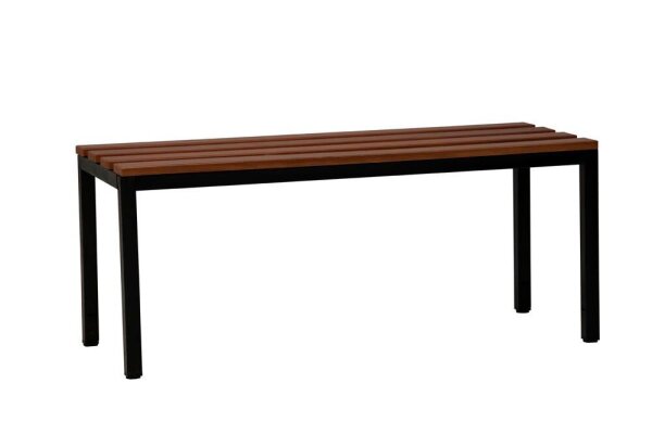 Gürkan Garderobenbank 107193 schwarz, buche Holz 100,0 cm