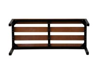 Gürkan Garderobenbank 107193 schwarz, buche Holz 100,0 cm