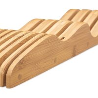relaxdays XL Messer-Schubladeneinsatz braun 1 St.