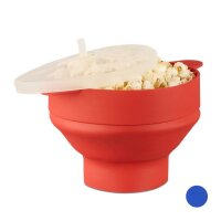 relaxdays Popcornmaker für Mikrowelle rot, 1 St.  (...