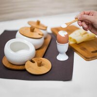 relaxdays Vorratsdosen-Set JIAO weiß, 1 Set