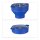 relaxdays Popcornmaker für Mikrowelle blau, 1 St.
