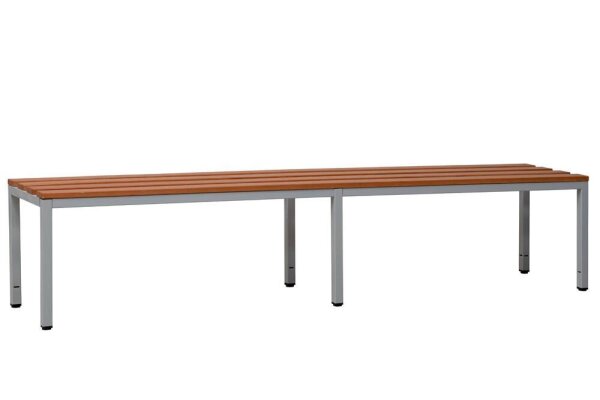 Gürkan Garderobenbank 107256 grau, buche Holz 160,0 cm