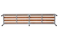 Gürkan Garderobenbank 107240 grau, buche Holz 200,0 cm