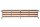 Gürkan Garderobenbank 107240 grau, buche Holz 200,0 cm