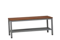 Gürkan Schuhbank 107184 grau, buche Holz 100,0 cm