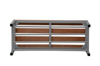 Gürkan Schuhbank 107184 grau, buche Holz 100,0 cm