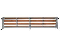 Gürkan Schuhbank 107216 grau, buche Holz 150,0 cm
