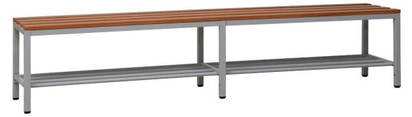 Gürkan Schuhbank 107232 grau, buche Holz 200,0 cm