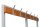 Gürkan Garderobenbank mit Haken und Schuhrost 107344 grau, buche Holz 160,0 cm