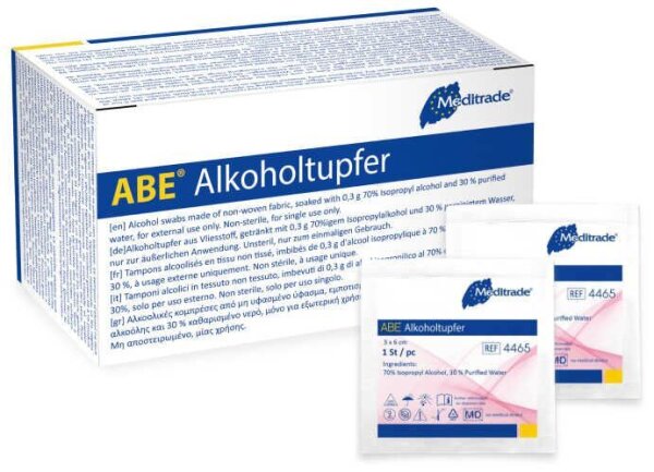 Meditrade® Alkoholtupfer ABE® 4465 weiß, 100 St.