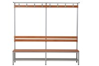 Gürkan Garderobenbank mit Haken und Schuhrost 107316...