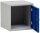 Gürkan Schließfachschrank lichtgrau, enzianblau 107001, 1 Schließfach 38,0 x 38,0 x 38,0 cm