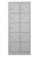 Gürkan Schließfachschrank lichtgrau 107699, 10 Schließfächer 80,0 x 45,0 x 190,0 cm