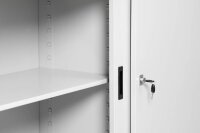 Gürkan Schiebetürenschrank, 100266 lichtgrau 1 Fachboden 120,0 x 45,0 x 75,0 cm